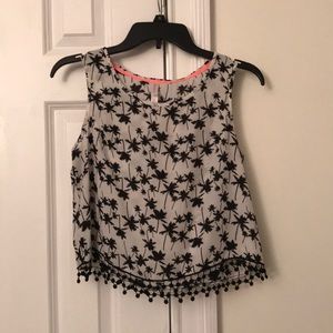 Palm Tree Crop Top